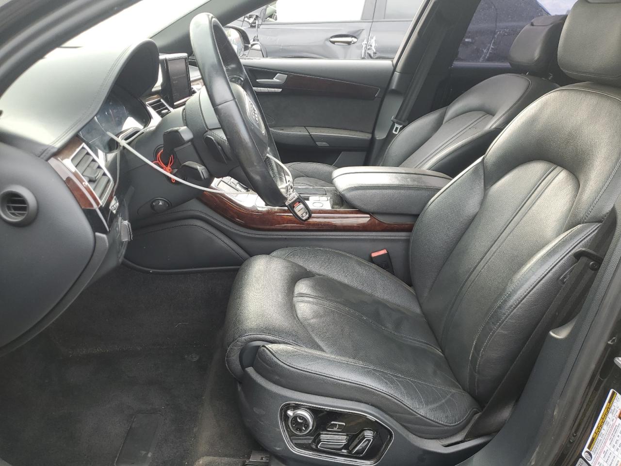 2013 Audi A8 VIN WAURGAFD8DN013572 Copart auction photo, front end / side damage thumbnail 7