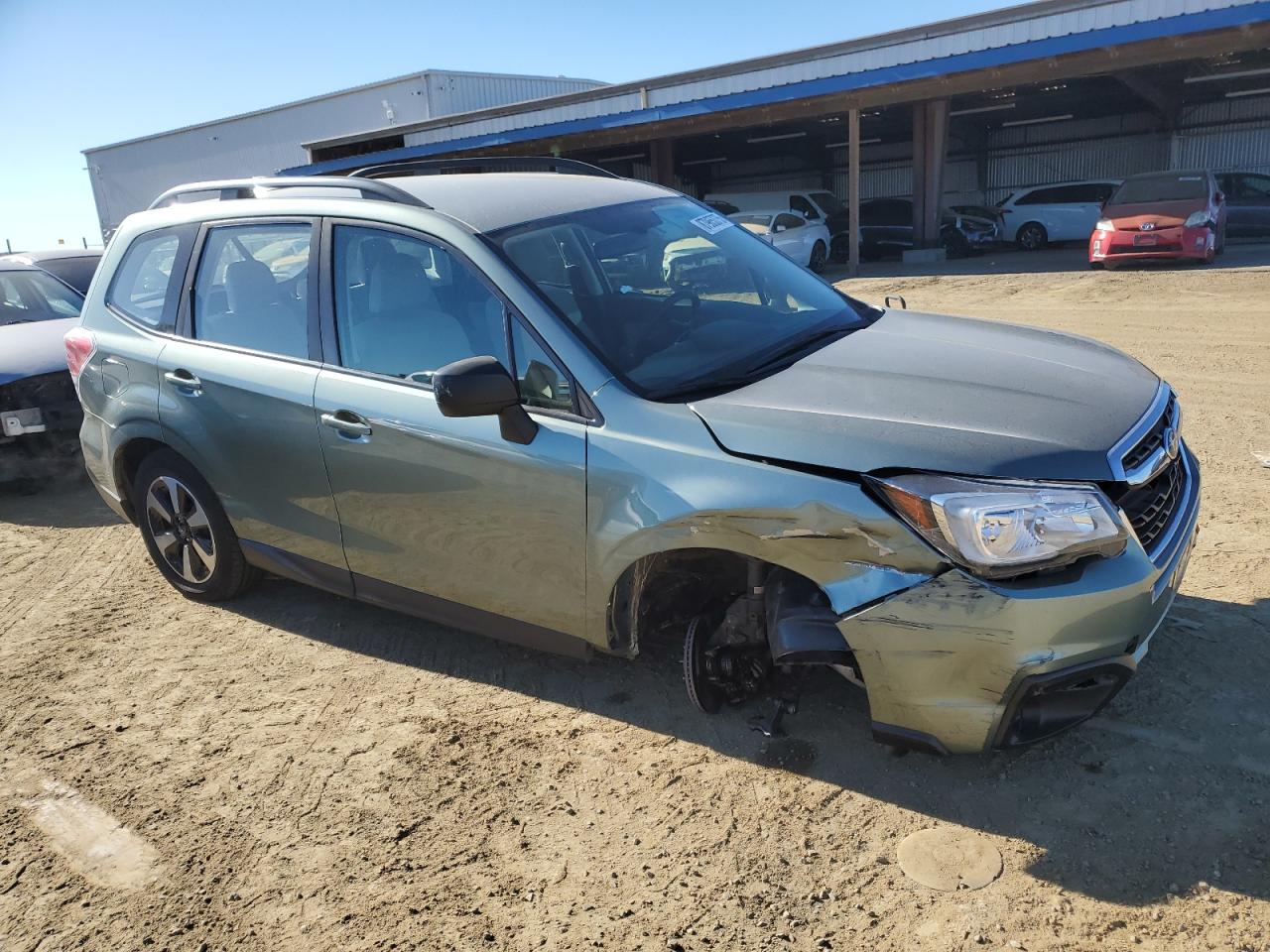 2018 Subaru Forester VIN JF2SJABC9JH409735 Copart auction photo, all over damage thumbnail 4
