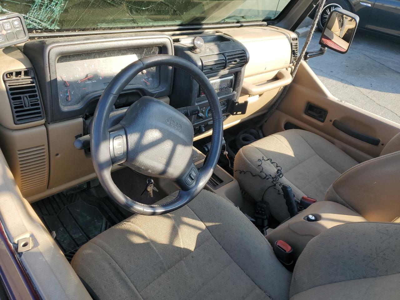 2001 Jeep Wrangler VIN 1J4FA49S91P340320 Copart auction photo, all over damage thumbnail 8