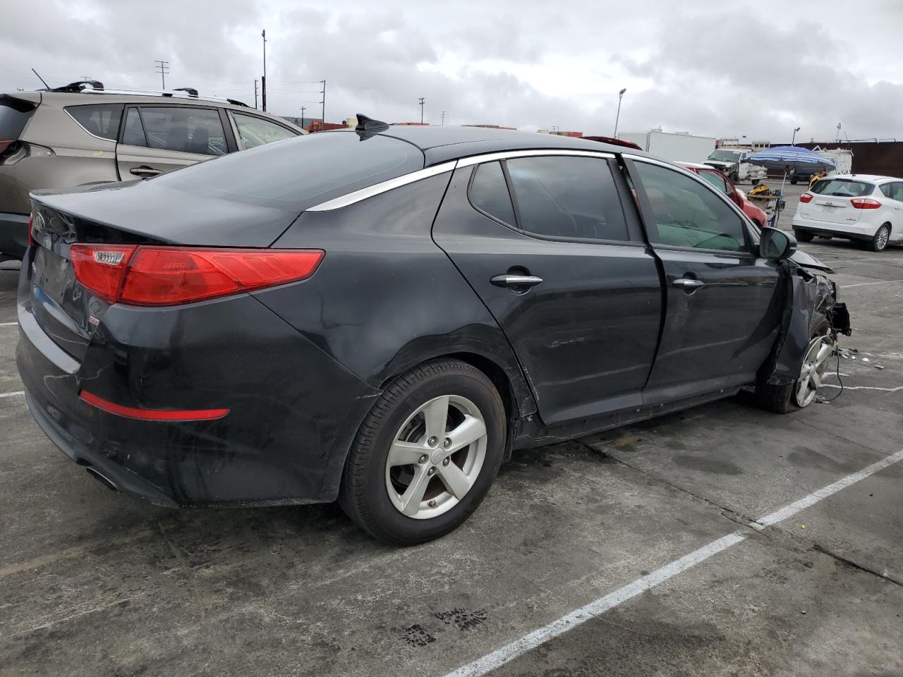 2015 KIA Optima VIN KNAGM4A77F5654122 Copart auction photo, front end damage thumbnail 3