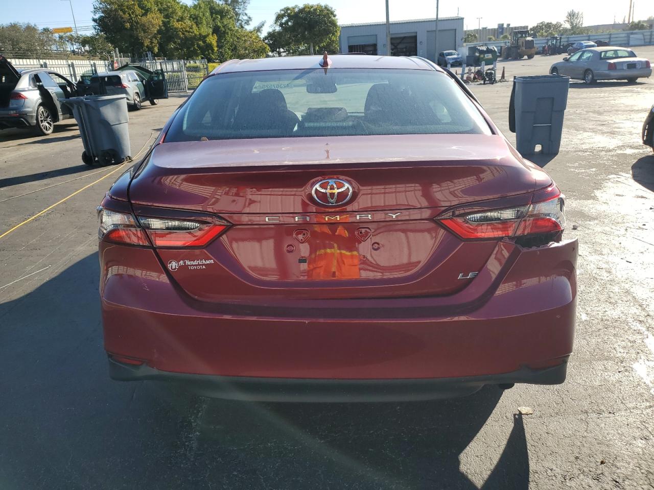 2022 Toyota Camry VIN 4T1R11AK8NU071839 Copart auction photo, rear end / side damage thumbnail 6