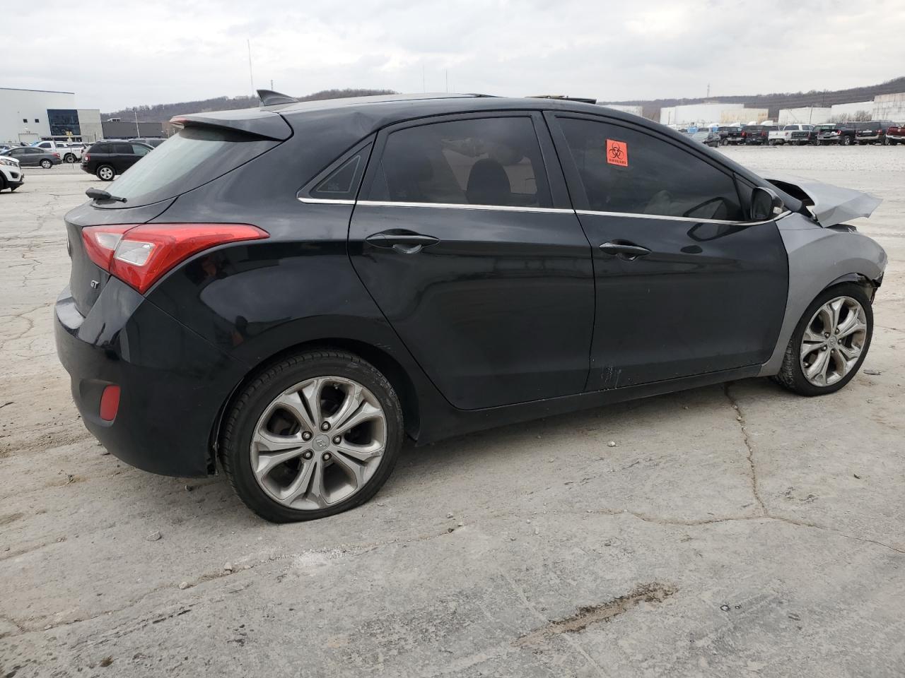 2013 Hyundai Elantra VIN KMHD35LE3DU130958 Copart auction photo, all over / hail damage thumbnail 3