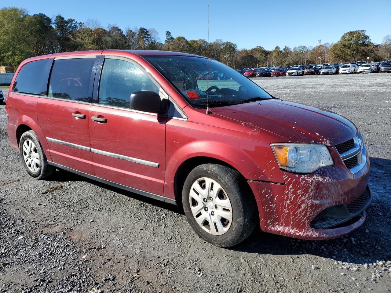 2015 Dodge Caravan VIN 2C4RDGBG4FR576722 Copart auction photo, front end / side damage thumbnail 4