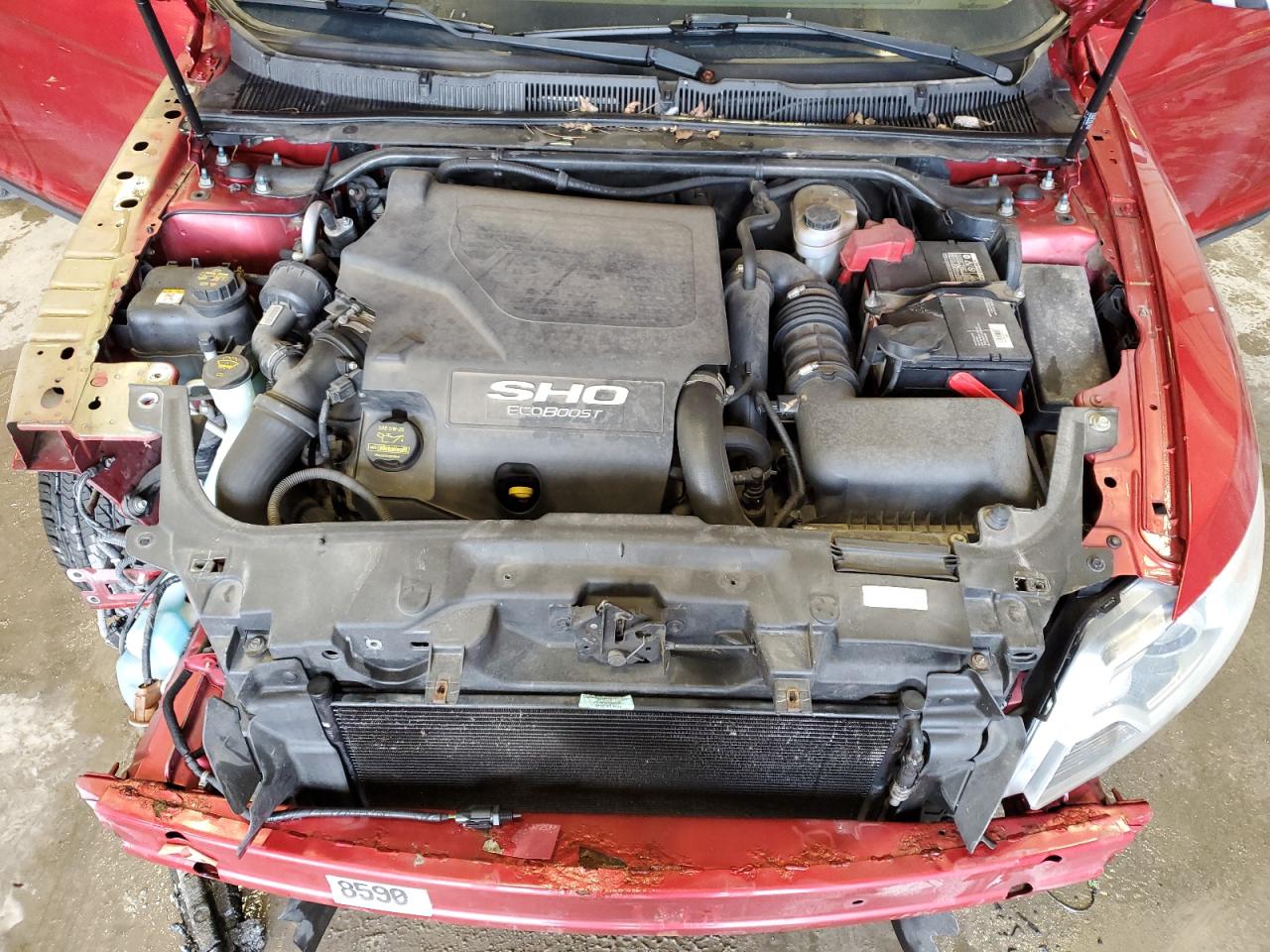 2010 Ford Taurus VIN 1FAHP2KT9AG106558 Copart auction photo, front end / rear end damage thumbnail 11
