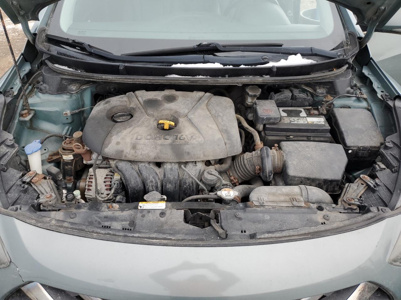2013 Hyundai Elantra VIN KMHD35LE1DU017445 Copart auction photo, front end damage thumbnail 11