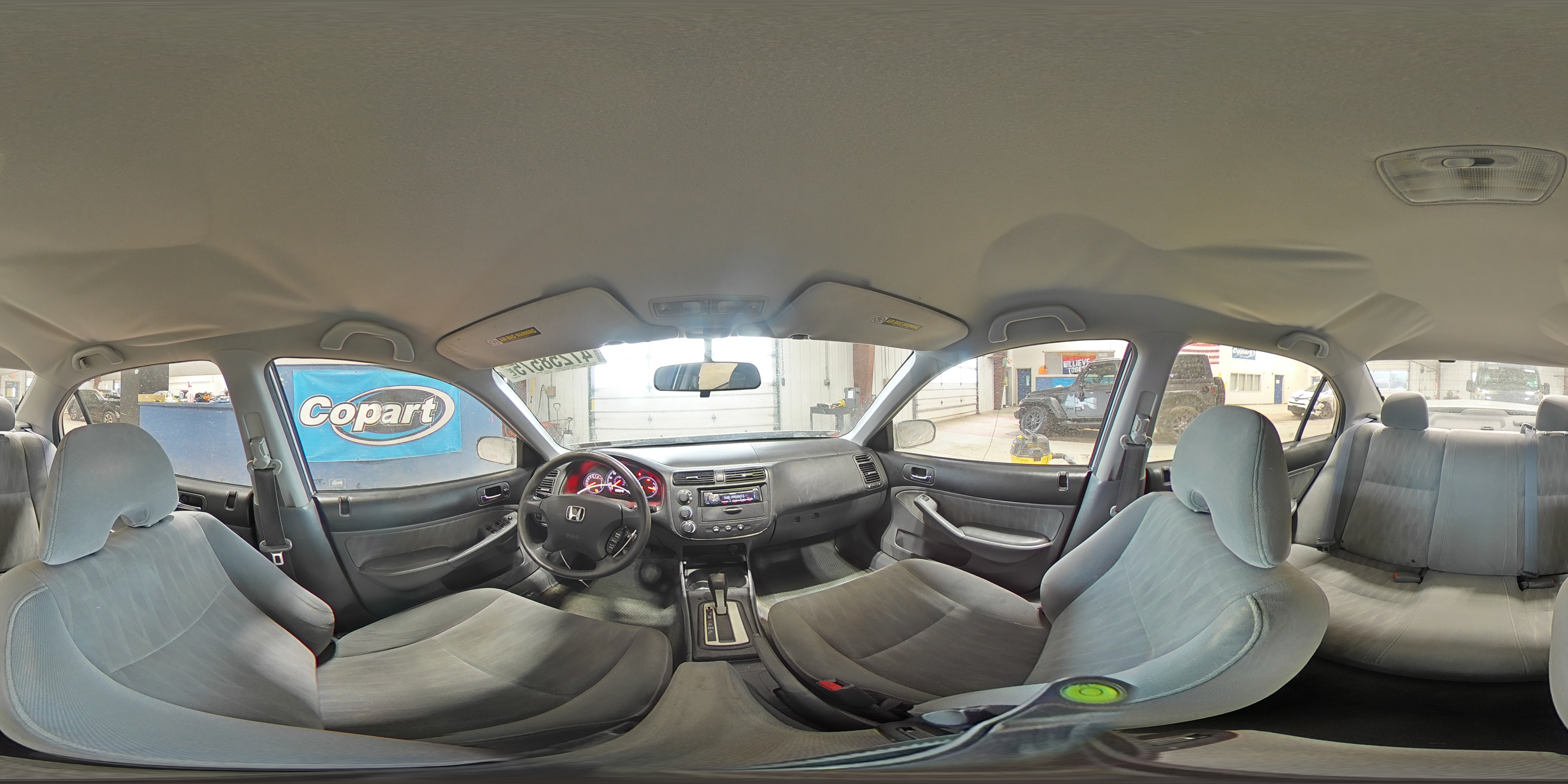 2005 Honda Civic VIN 2HGES16505H527307 Copart auction photo, rear end damage thumbnail 13