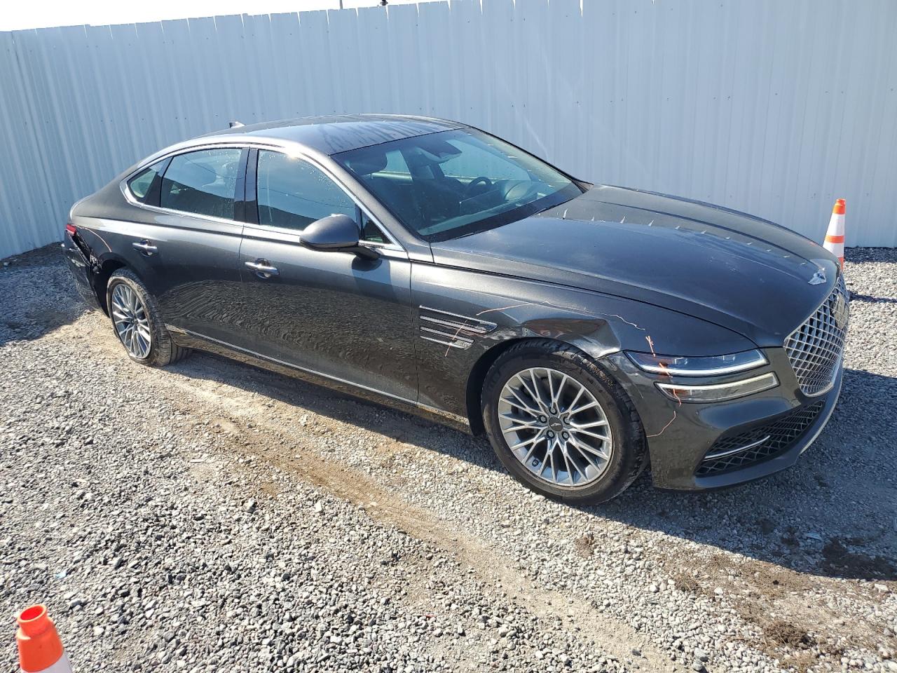 2024 Genesis G80 VIN KMTGB4SC3RU225320 Copart auction photo, rear end damage thumbnail 4