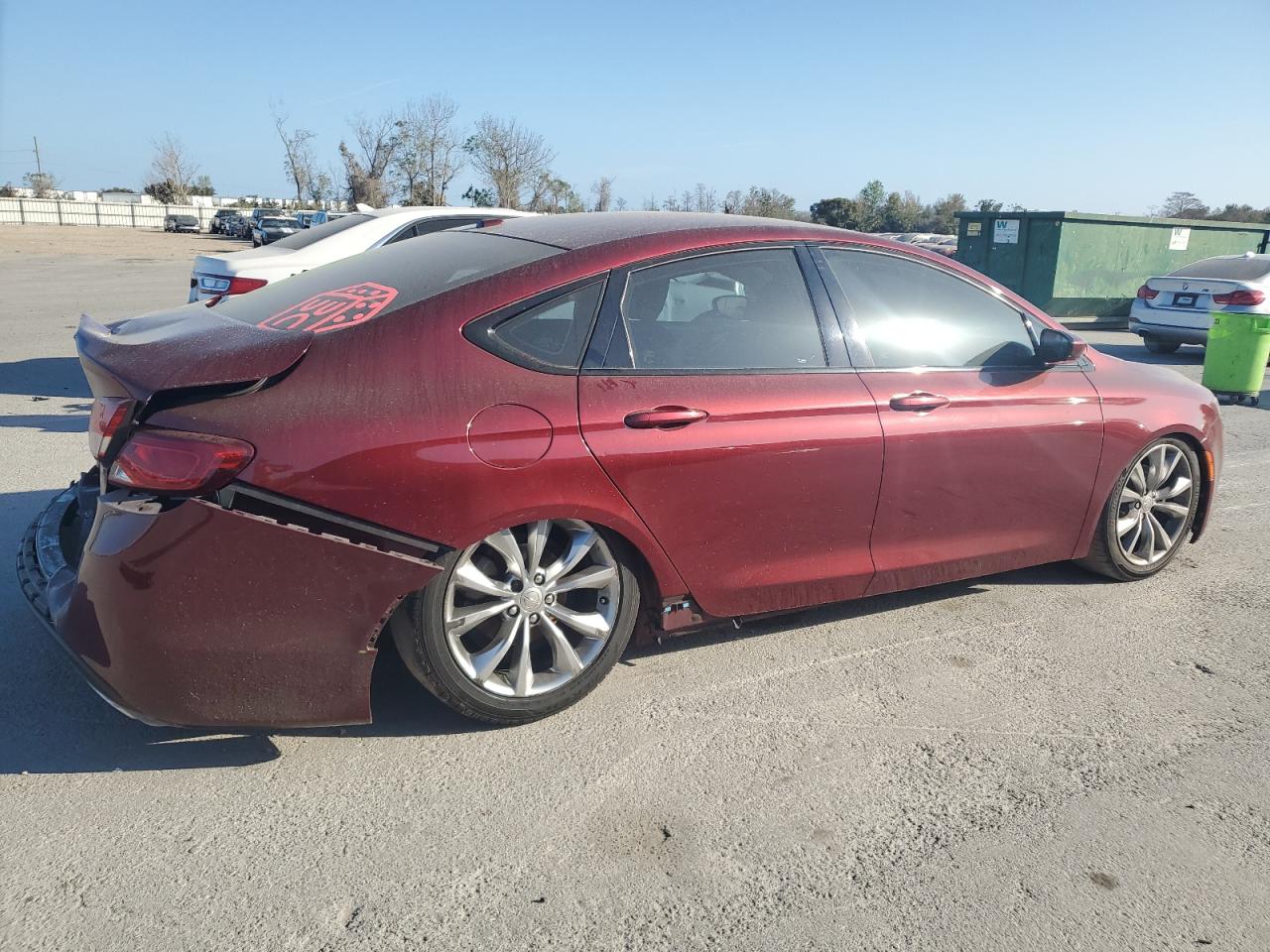 2015 Chrysler 200 VIN 1C3CCCBB9FN731790 Copart auction photo, rear end / undercarriage damage thumbnail 3