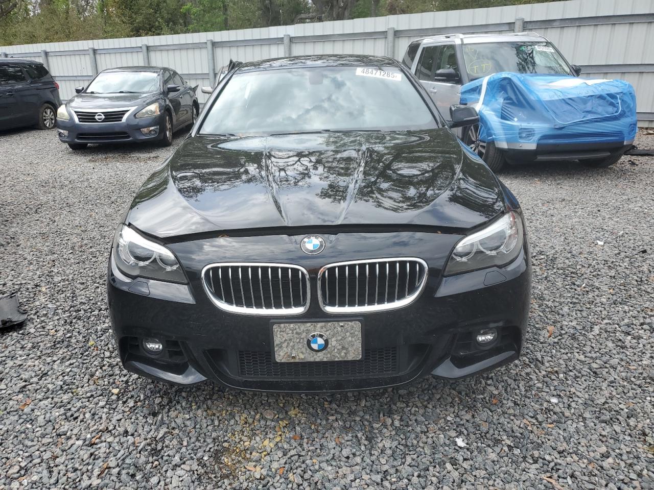 2015 BMW 5er VIN WBA5B3C59FD543435 Copart auction photo, side / rear end damage thumbnail 5