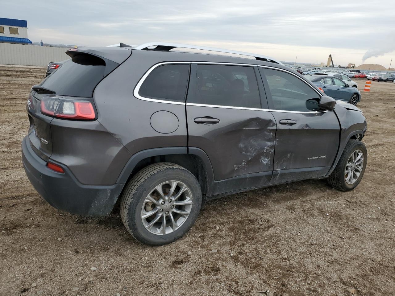 2019 Jeep Grand Cherokee VIN 1C4PJLLB2KD296659 Copart auction photo, front end / side damage thumbnail 3