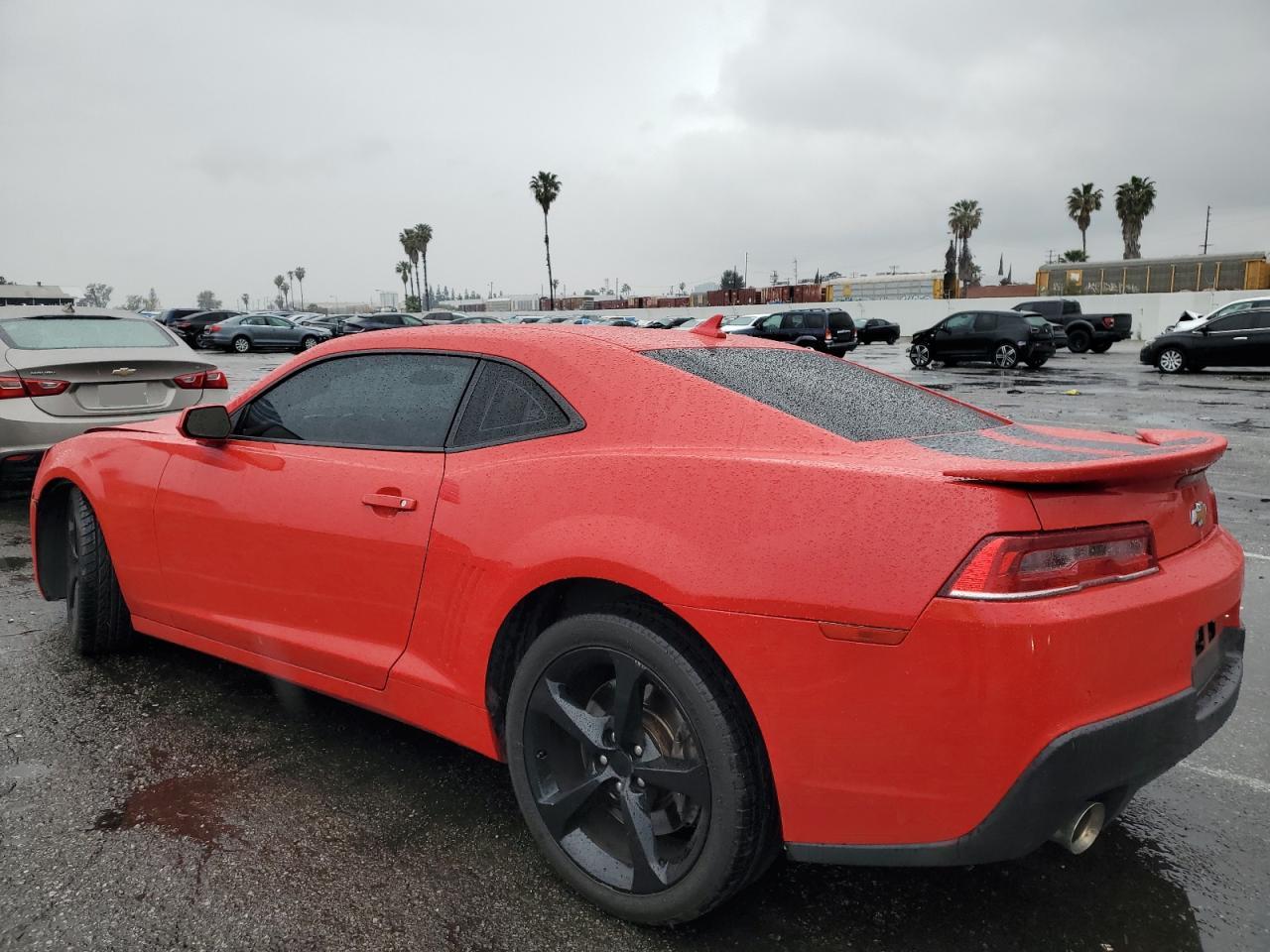 2014 Chevrolet Camaro VIN 2G1FK1EJ4E9142904 Copart auction photo, front end / side damage thumbnail 2