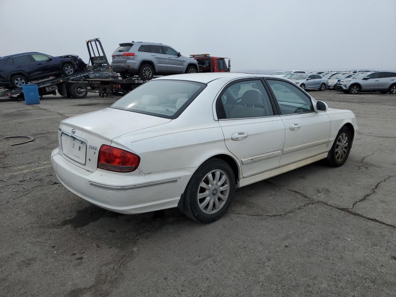 2003 Hyundai Sonata VIN KMHWF35HX3A903193 Copart auction photo, side damage thumbnail 3