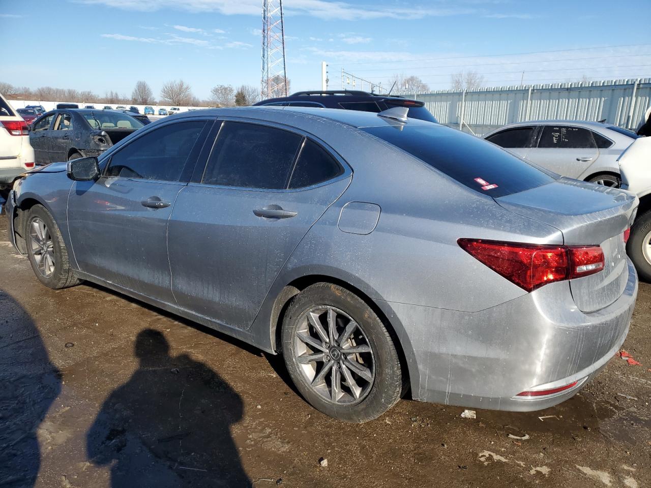 2020 Acura TLX VIN 19UUB1F30LA011650 Copart auction photo, top/roof / front end damage thumbnail 2