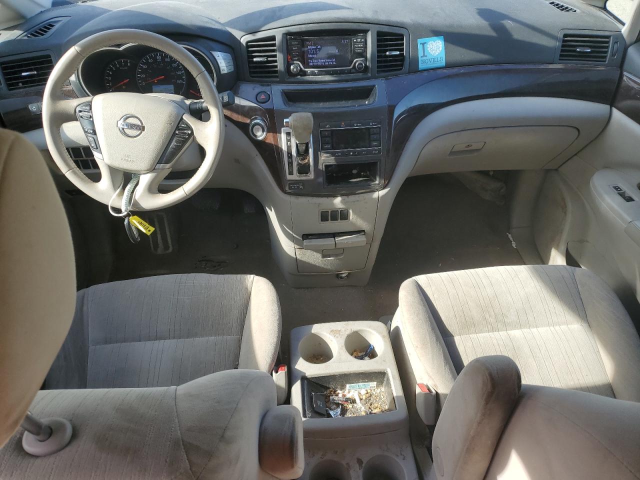 2017 Nissan Quest VIN JN8AE2KPXH9165495 Copart auction photo, side damage thumbnail 8