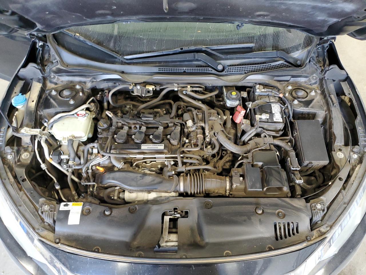 2016 Honda Civic VIN 19XFC1F34GE004675 Copart auction photo, rear end / side damage thumbnail 13