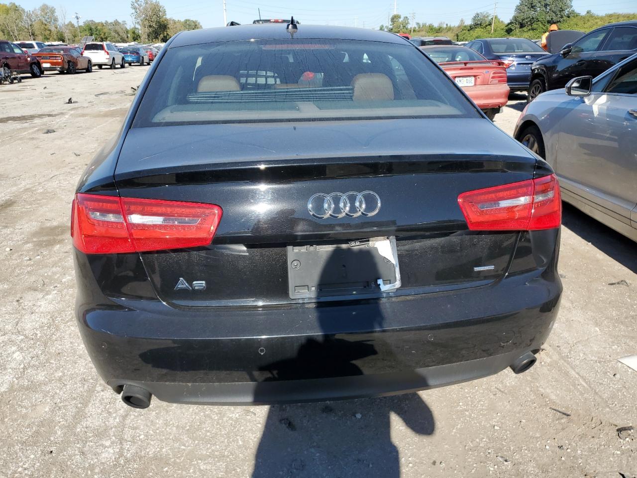 2015 Audi A6 VIN WAUGFAFC6FN026681 Copart auction photo, front end / hail damage thumbnail 6