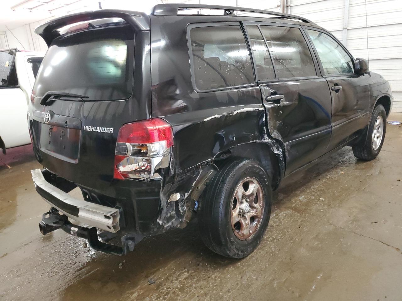2007 Toyota Highlander VIN JTEGD21A770167340 Copart auction photo, rear end / side damage thumbnail 3