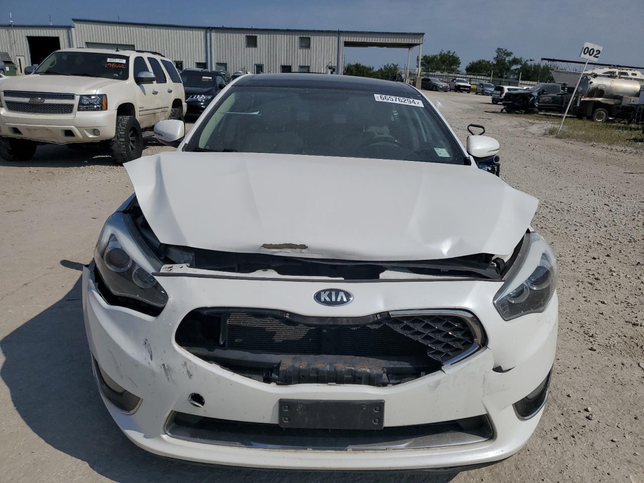 2014 KIA Cadenza VIN KNALN4D76E5157228 Copart auction photo, front end damage thumbnail 5