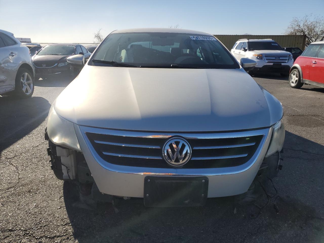 2010 Volkswagen Passat CC VIN WVWMP7AN9AE556554 Copart auction photo, front end damage thumbnail 5