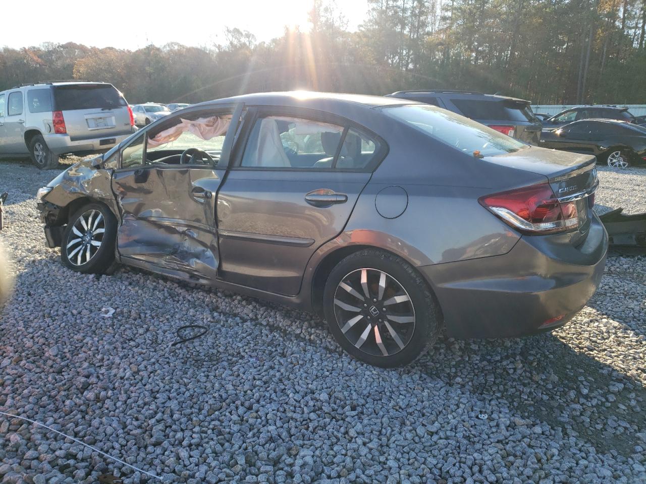 2014 Honda Civic VIN 19XFB2F99EE021630 Copart auction photo, all over damage thumbnail 2