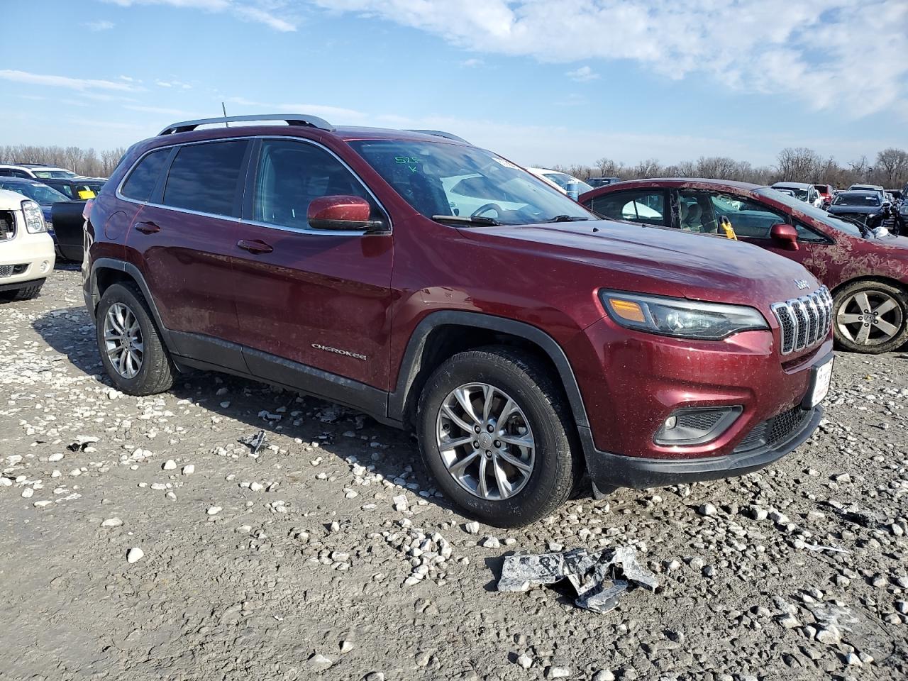 2021 Jeep Grand Cherokee VIN 1C4PJMLB5MD101310 Copart auction photo, front end / side damage thumbnail 4