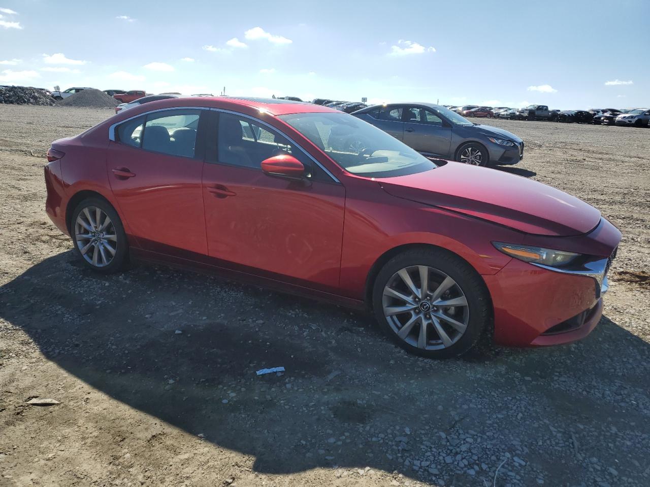 2019 Mazda 3 VIN 3MZBPAEMXKM103980 Copart auction photo, rear end / side damage thumbnail 4