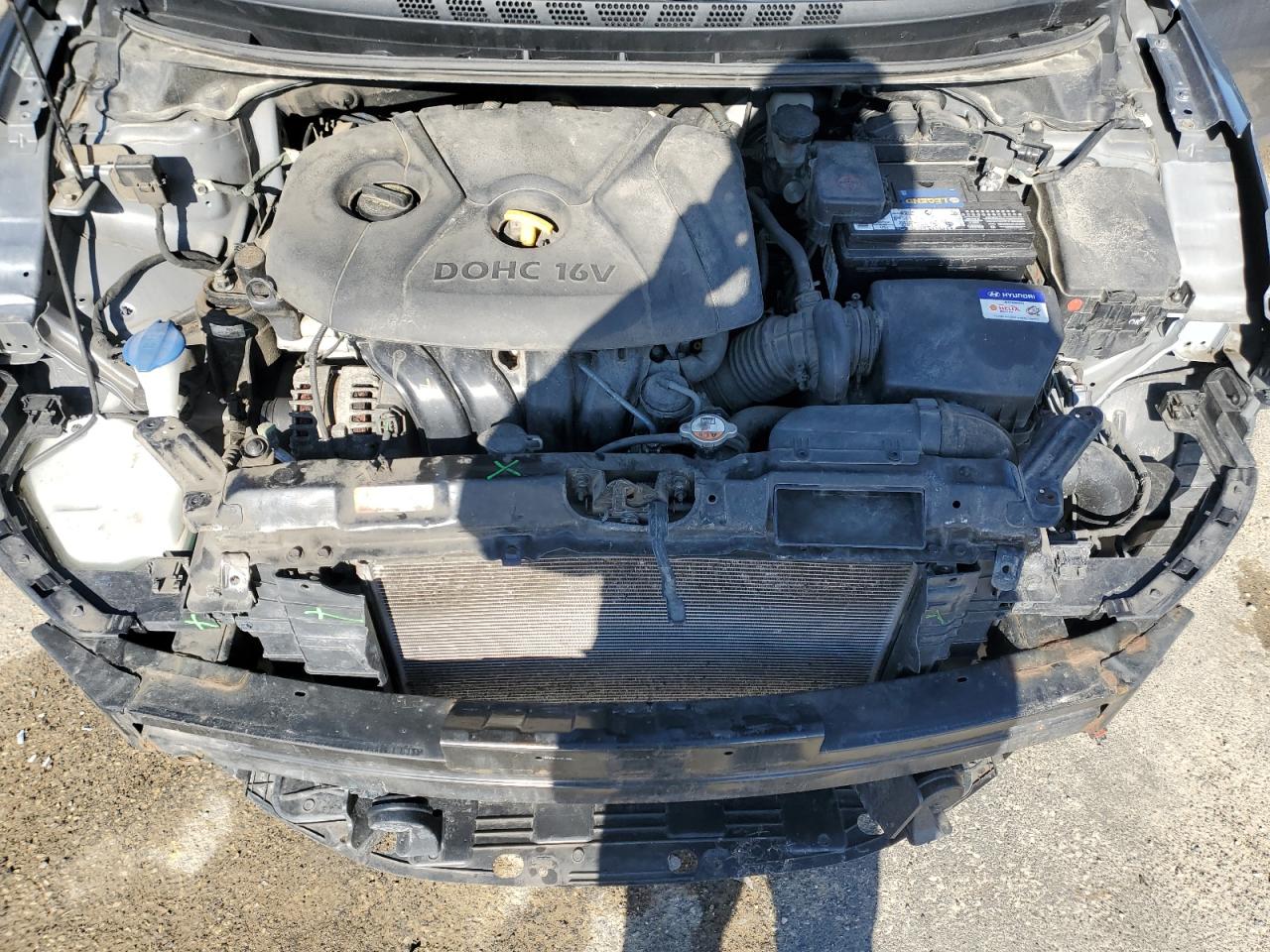 2015 Hyundai Elantra VIN KMHDH4AE0FU327913 Copart auction photo, front end damage thumbnail 11