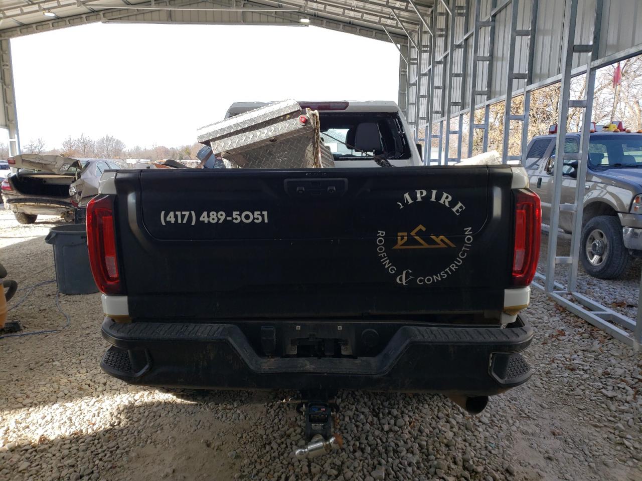 2022 GMC Sierra VIN 1GT49PEY5NF124185 Copart auction photo, front end / rear end damage thumbnail 6