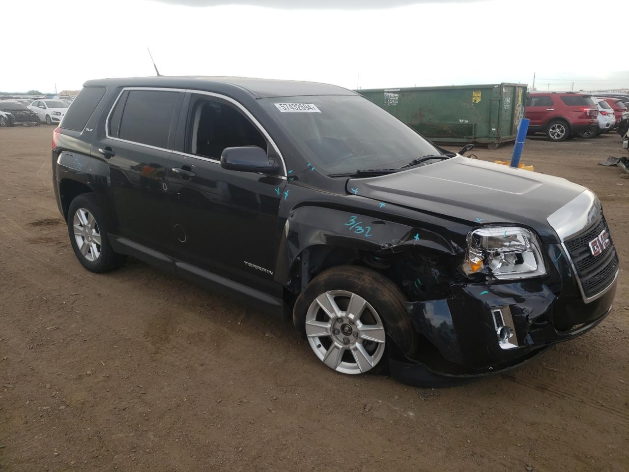 2011 GMC Terrain VIN 2CTALMEC8B6475836 Copart auction photo, front end damage thumbnail 4