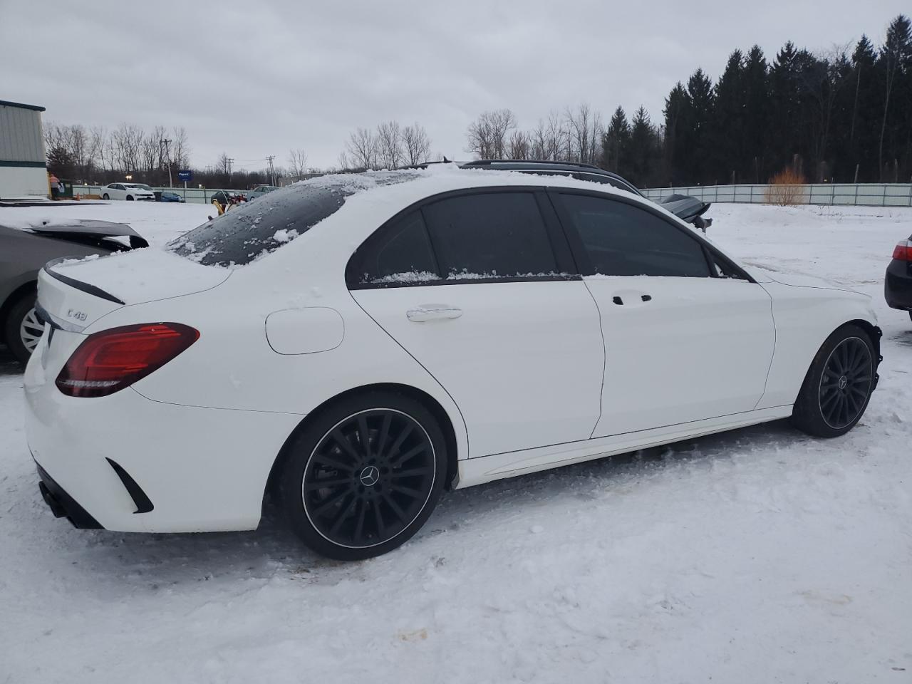 2019 Mercedes-Benz C-klasse VIN 55SWF6EB7KU317945 Copart auction photo, front end damage thumbnail 3