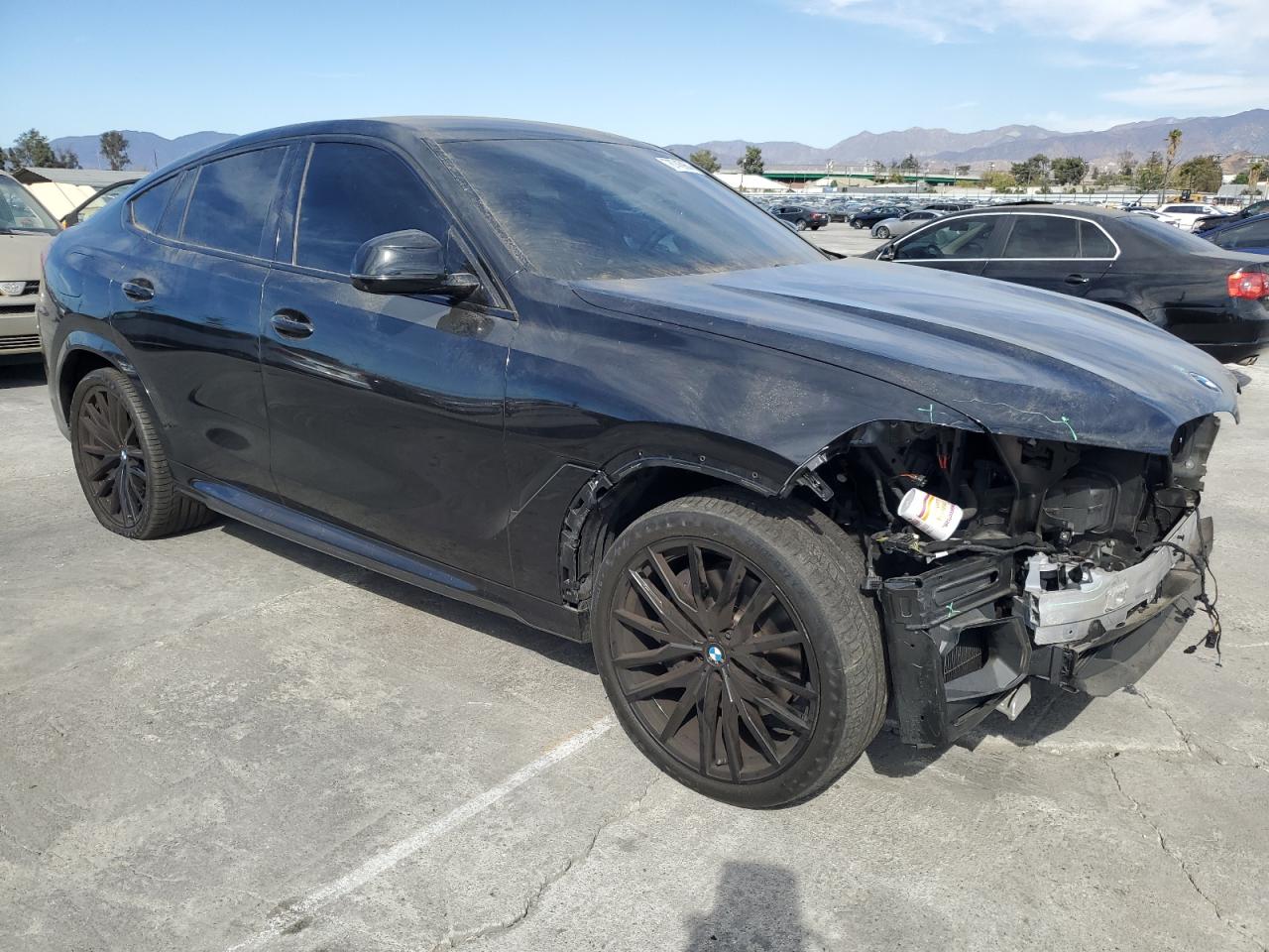 2022 BMW X6 VIN 5UXCY6C08N9M72923 Copart auction photo, front end damage thumbnail 4