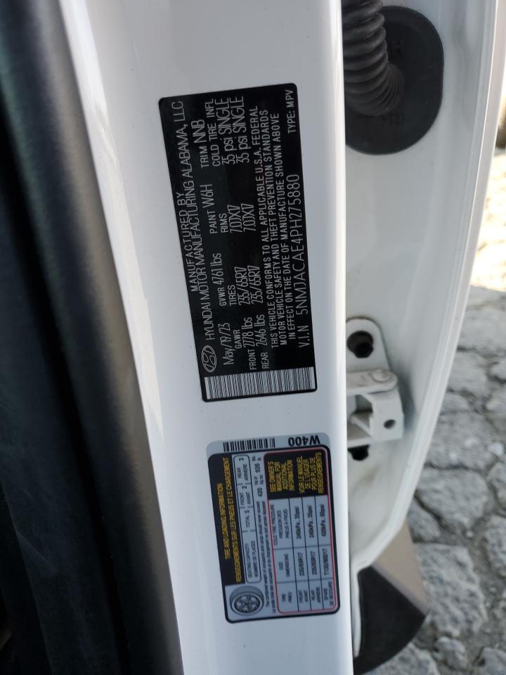 2023 Hyundai Tucson VIN 5NMJACAE4PH275880 Copart auction photo, front end / minor dent/scratches damage thumbnail 13