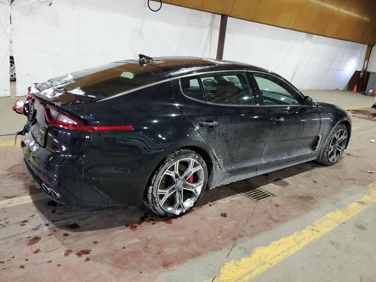 2021 KIA Stinger VIN KNAE45LC5M6089254 Copart auction photo, rear end / minor dent/scratches damage thumbnail 3