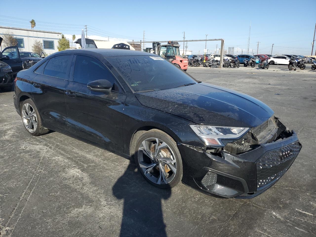 2022 Audi A3 VIN WAUGUDGY3NA063436 Copart auction photo, all over damage thumbnail 4