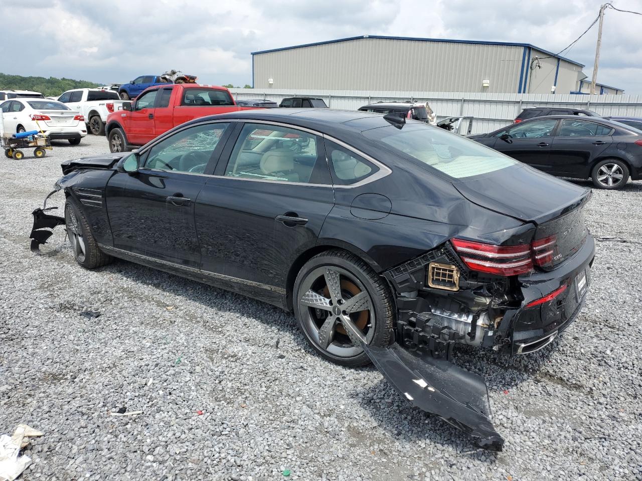 2024 Genesis G80 VIN KMTGB4SD3RU227531 Copart auction photo, front end damage thumbnail 2