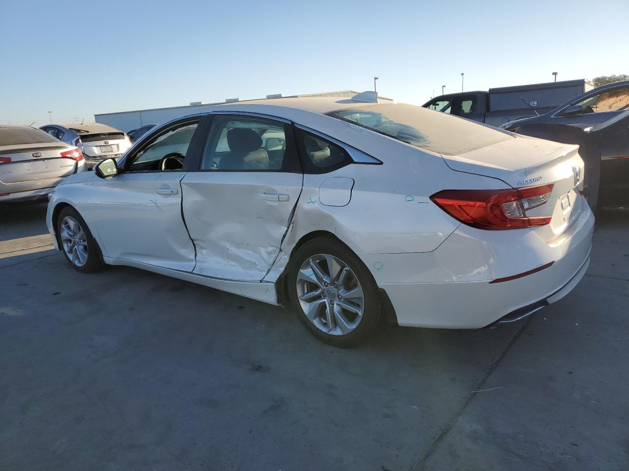 2020 Honda Accord VIN 1HGCV1F14LA054292 Copart auction photo, side damage thumbnail 2