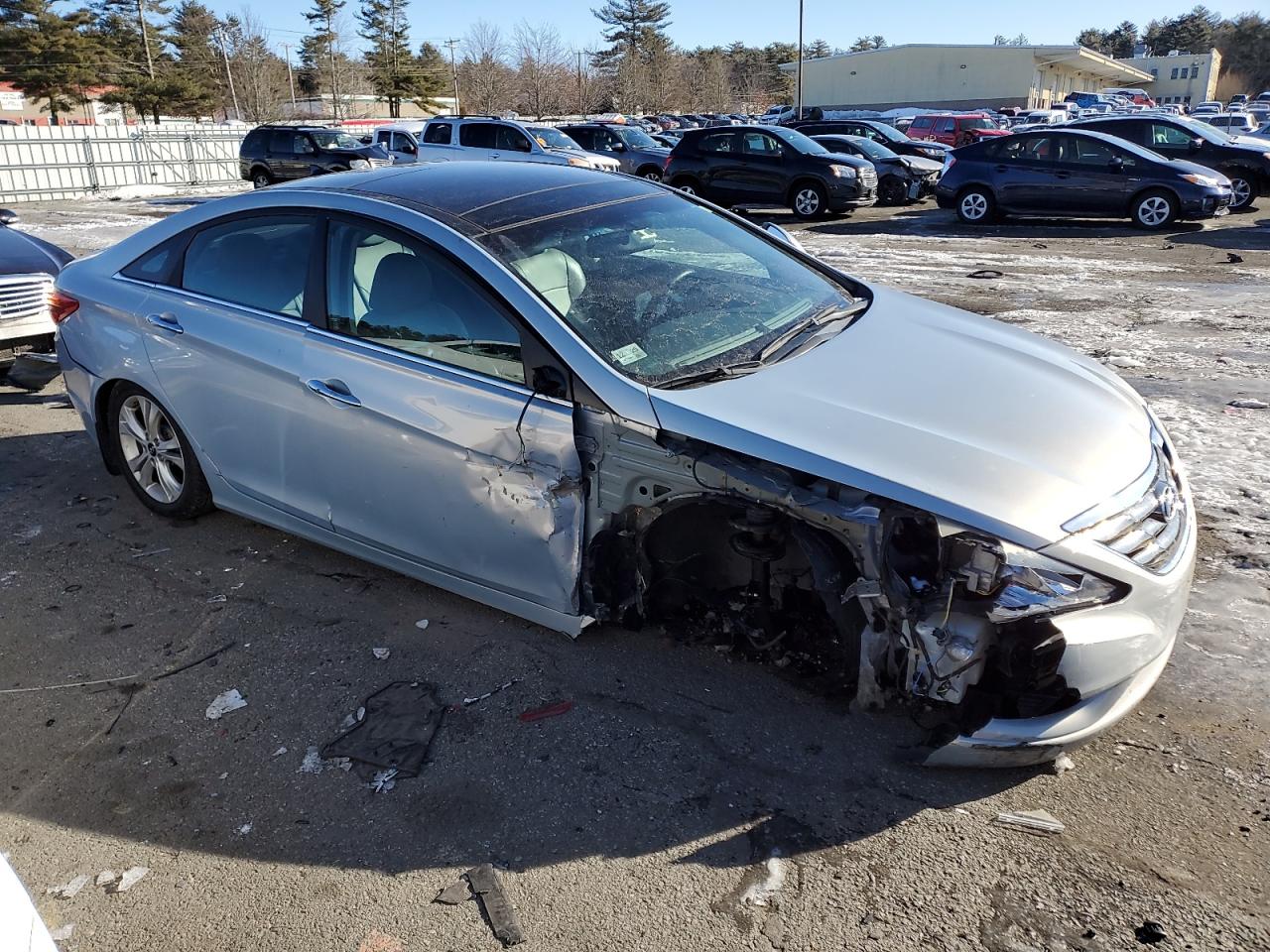 2013 Hyundai Sonata VIN 5NPEC4AC4DH743346 Copart auction photo, front end / minor dent/scratches damage thumbnail 4