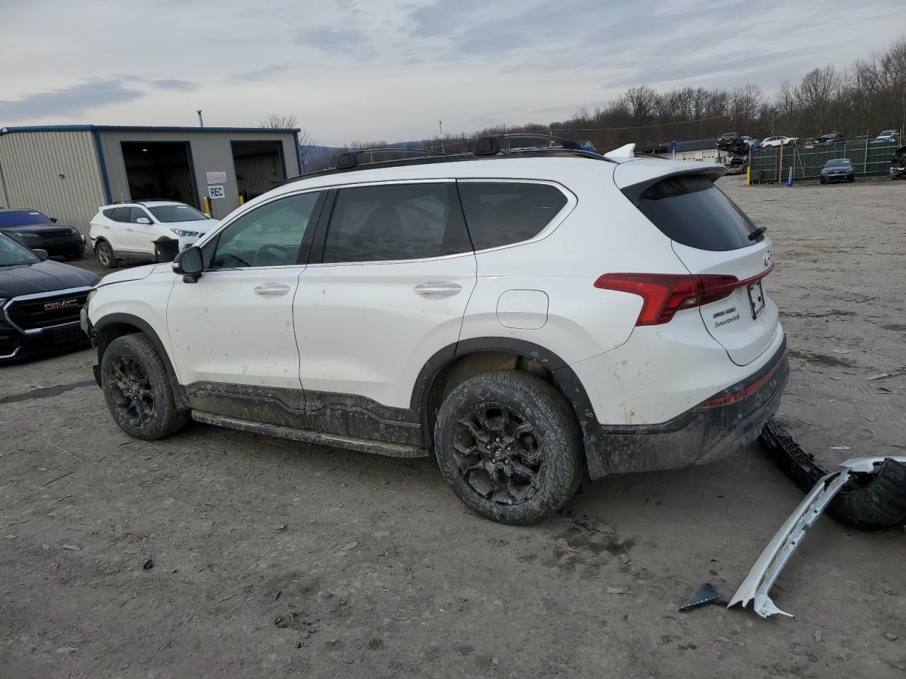 2022 Hyundai Santa Fe VIN 5NMS6DAJ9NH385281 Copart auction photo, front end damage thumbnail 2