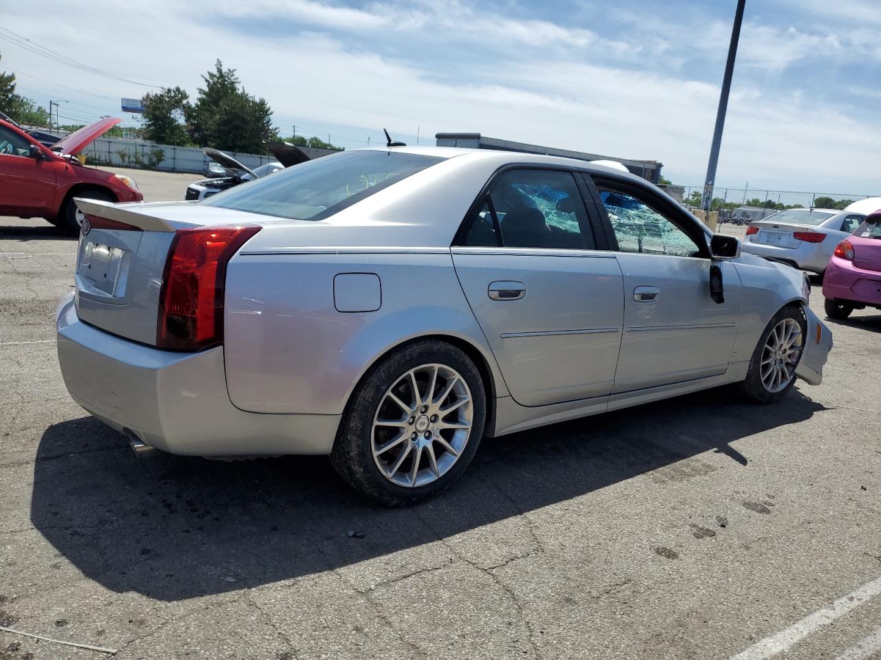 2007 Cadillac CTS VIN 1G6DP577X70102092 Copart auction photo, all over damage thumbnail 3