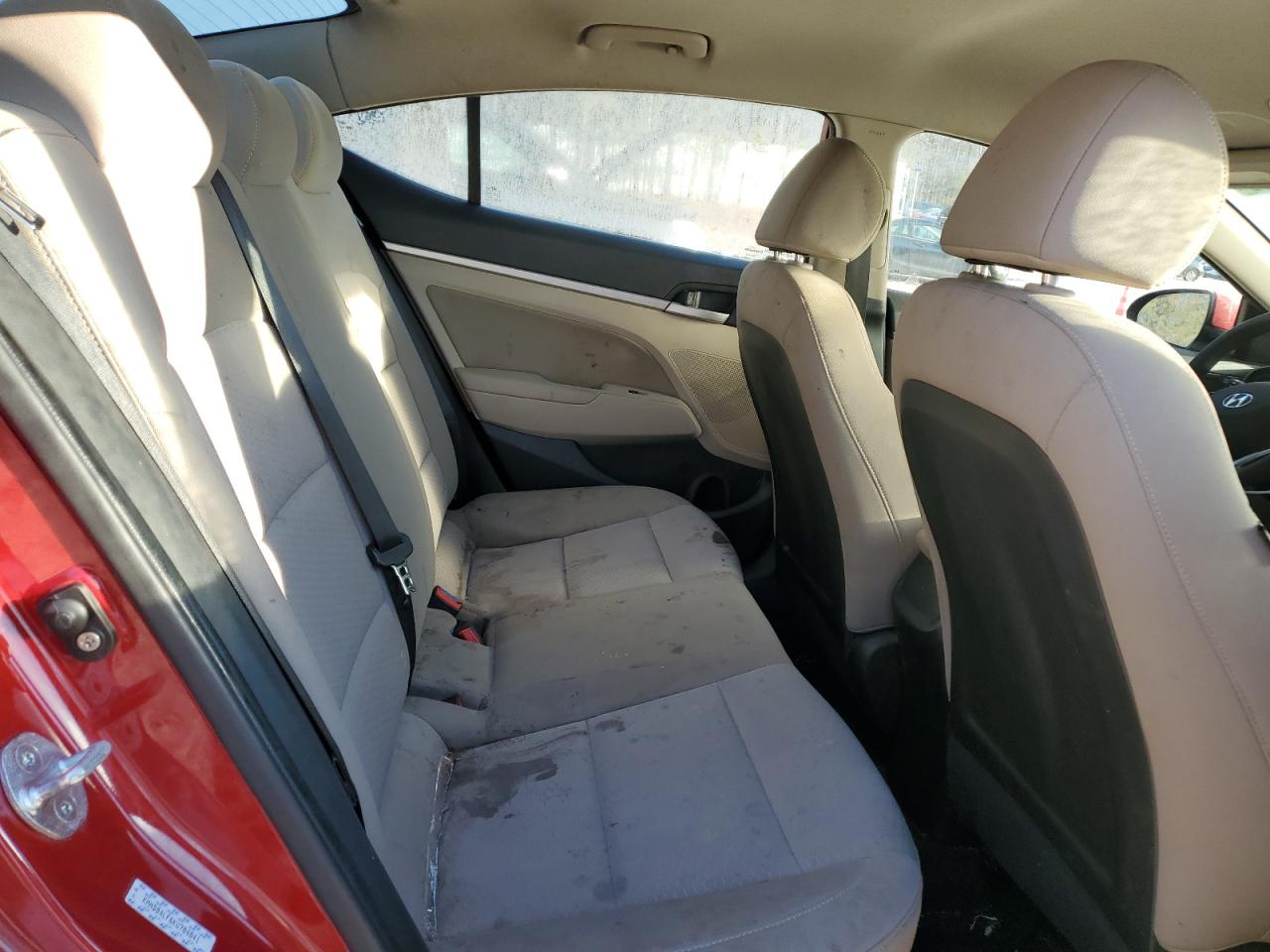 2019 Hyundai Elantra VIN KMHD84LF6KU784841 Copart auction photo, rear end damage thumbnail 10