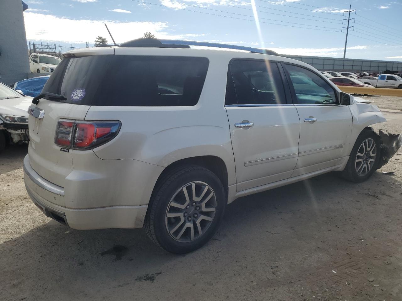 2014 GMC Acadia VIN 1GKKRTKD1EJ116846 Copart auction photo, front end damage thumbnail 3