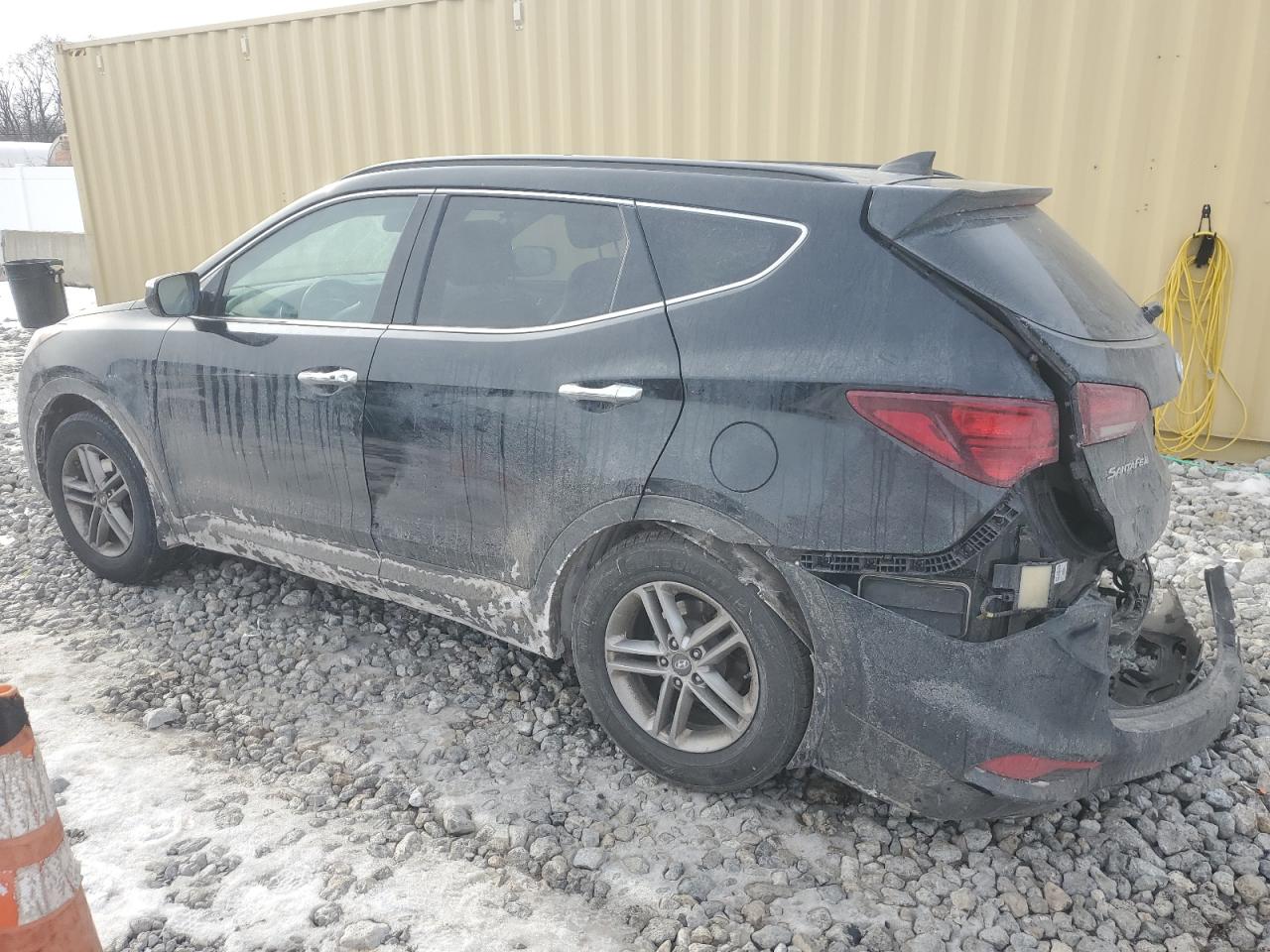 2017 Hyundai Santa Fe VIN 5NMZU3LB7HH049167 Copart auction photo, rear end / undercarriage damage thumbnail 2