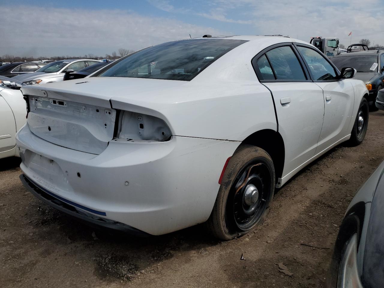 2021 Dodge Charger VIN 2C3CDXKG0MH575709 Copart auction photo, side / front end damage thumbnail 3