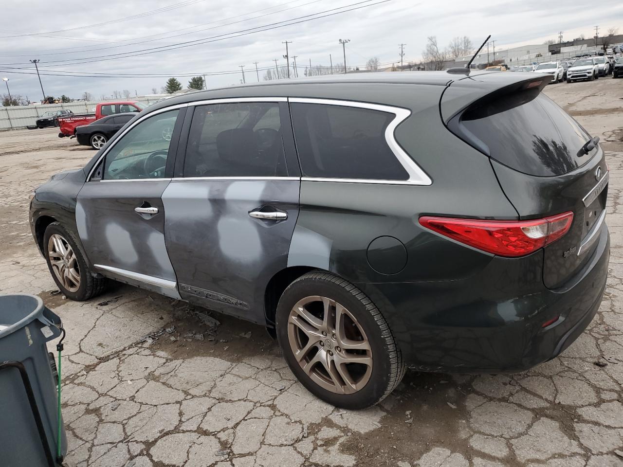2013 Infiniti JX VIN 5N1AL0MM8DC307666 Copart auction photo, all over damage thumbnail 2