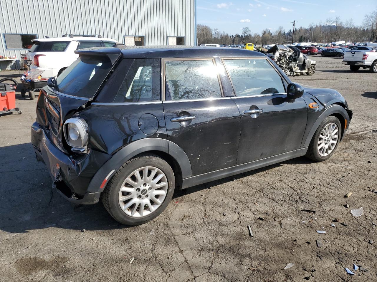 2016 MINI Cooper VIN WMWXU1C57G2E16741 Copart auction photo, rear end / front end damage thumbnail 3