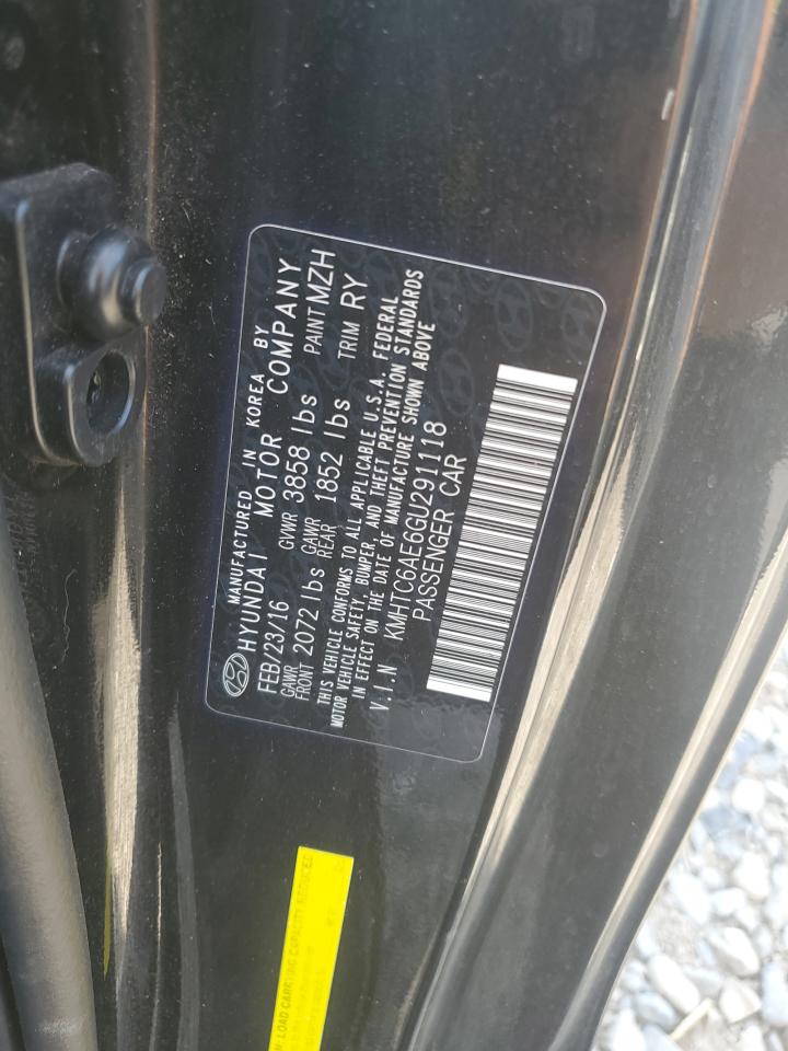 2016 Hyundai Veloster VIN KMHTC6AE6GU291118 Copart auction photo, all over damage thumbnail 12