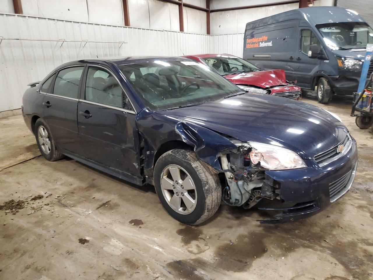 2009 Chevrolet Impala VIN 2G1WT57K491167378 Copart auction photo, side / front end damage thumbnail 4