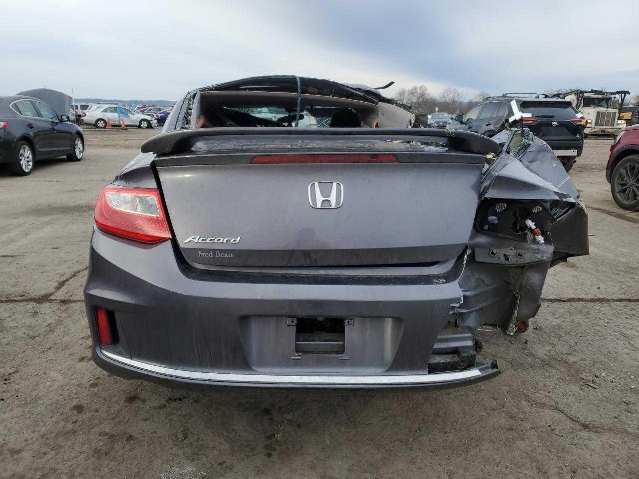 2014 Honda Accord VIN 1HGCT1B8XEA012527 Copart auction photo, rear end / front end damage thumbnail 6