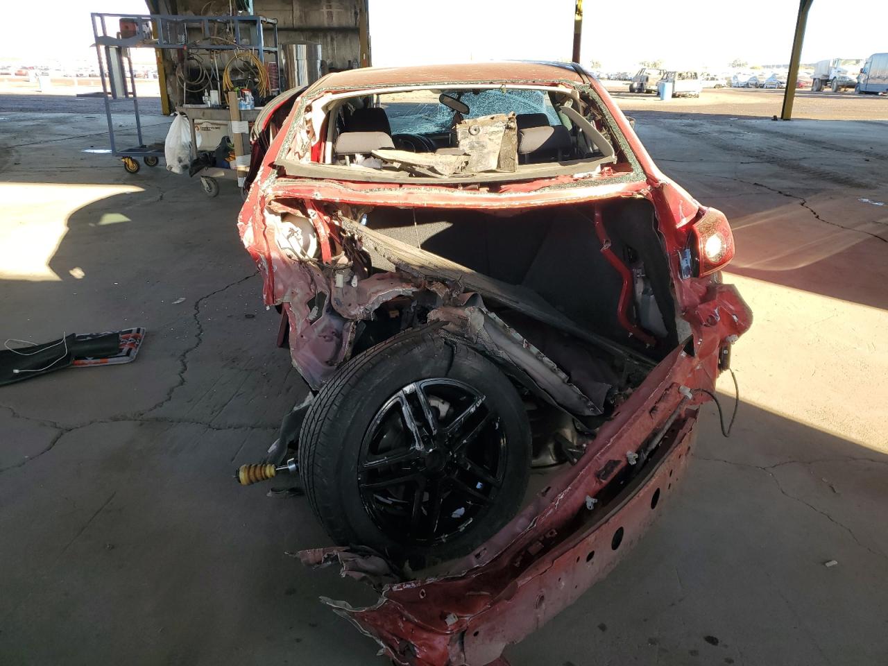 2016 Mazda 3 VIN JM1BM1U71G1295916 Copart auction photo, all over damage thumbnail 6