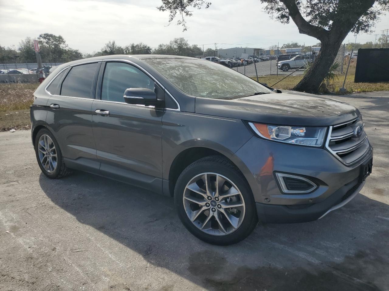 2015 Ford Edge VIN 2FMPK4K88FBB82486 Copart auction photo, all over damage thumbnail 4